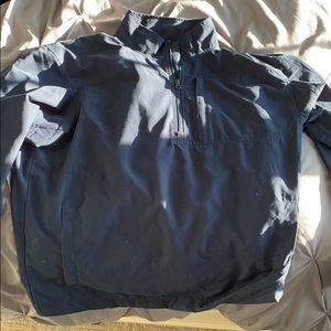 Blue windbreaker